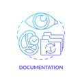 Documentation blue gradient concept icon Royalty Free Stock Photo