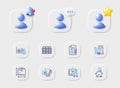 Documentation, Boxes shelf and Box size line icons. For web app, printing. Vector
