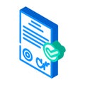 documentation compliance isometric icon vector illustration