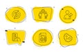 Refer friend, Payment card and Refresh bitcoin icons set. Documentation, Employees teamwork and Bacteria signs. Vector
