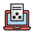 Documentation, office documents Vector Icon which can easily modify Royalty Free Stock Photo