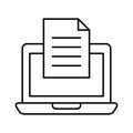 Documentation, office documents Vector icon which can easily modify Royalty Free Stock Photo