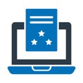 Documentation, office documents Vector Icon which can easily modify Royalty Free Stock Photo