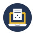Documentation, office documents Vector Icon which can easily modify Royalty Free Stock Photo