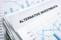 Documents about Alternative investments with financial charts