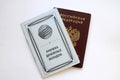 Documents: Book of monetary deposits and Russian passport.