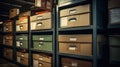 documents box of files Royalty Free Stock Photo