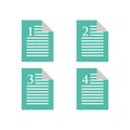 Documents file of Business work Icon Vector Illustration Royalty Free Stock Photo