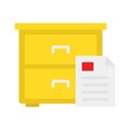 Documents, file drawer Vector Icon which can easily modify Royalty Free Stock Photo