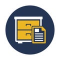 Documents, file drawer Vector Icon which can easily modify Royalty Free Stock Photo