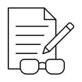Documents, filen Vector Icon which can easily modify or edit