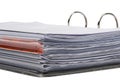 Documents in flip file Royalty Free Stock Photo