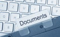 Documents folder on computer Royalty Free Stock Photo