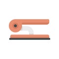 Documents hole punch icon flat isolated vector Royalty Free Stock Photo