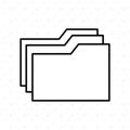 documents icon design Royalty Free Stock Photo
