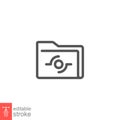 Documents icon. folder for public share. File computing directory Royalty Free Stock Photo