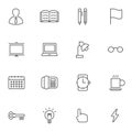 Documents icon sets, Line icon