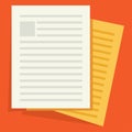 Icon of documents Royalty Free Stock Photo