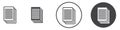 Documents icon thin line illustration