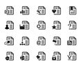 Documents Icons Vector Royalty Free Stock Photo