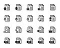 Documents Icons Vector Royalty Free Stock Photo