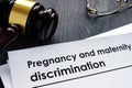 Documents about pregnancy and maternity discrimination