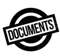 Documents rubber stamp Royalty Free Stock Photo