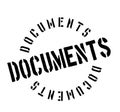 Documents rubber stamp Royalty Free Stock Photo