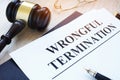 Documents about wrongful termination.