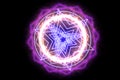 Dodecagon fire around power magic weapon pink powerful