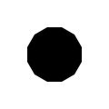 Dodecagon icon. Elements of Geometric figure icon for concept and web apps. Illustration icon for website design an
