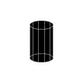 Dodecagonal prism icon. Elements of Geometric figure icon for concept and web apps. Illustration icon for website design and deve