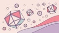 Dodecahedron geometric shape, 3D shape, geometric solid, polyhedron, math shape vector design Generative AI
