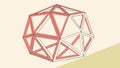 Dodecahedron geometric shape, math design vector design Generative AI