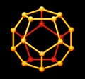 Dodecahedron Gold Three-dimensional Shape