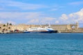 Dodekanisos Express a passenger ferry from Dodekanisos Seaways Royalty Free Stock Photo