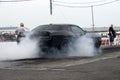 Dodge challenger hellcat smoke show Royalty Free Stock Photo