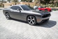 Dodge Challenger in a shinny Gray color silver - Modified V8 engine