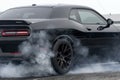 Dodge challenger smoke show Royalty Free Stock Photo