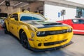 Dodge Challenger SRT Demon. on display during Galpin car show Royalty Free Stock Photo