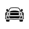 Black solid icon for Dodge, gag and evade Royalty Free Stock Photo