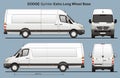 Dodge Sprinter Extra Long Delivery Van Blueprint