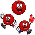 Dodgeball Mascot Set 04 Royalty Free Stock Photo