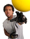 Dodgeball player Royalty Free Stock Photo