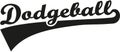 Dodgeball word retro Royalty Free Stock Photo