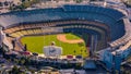 Dodgers Stadium in Los Angeles - aerial view over the baseball stadium - LOS ANGELES, UNITED STATES - NOVEMBER 5, 2023