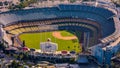 Dodgers Stadium in Los Angeles - aerial view over the baseball stadium - LOS ANGELES, UNITED STATES - NOVEMBER 5, 2023