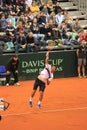 Dodig serving versus Fognini Royalty Free Stock Photo
