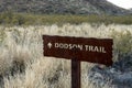 Dodson Trail Sign Points The Way to The Wilderness Royalty Free Stock Photo