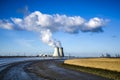 Doel Nuclear Power Station, Antwerp, Belgium JANUARY 17 2015 Royalty Free Stock Photo